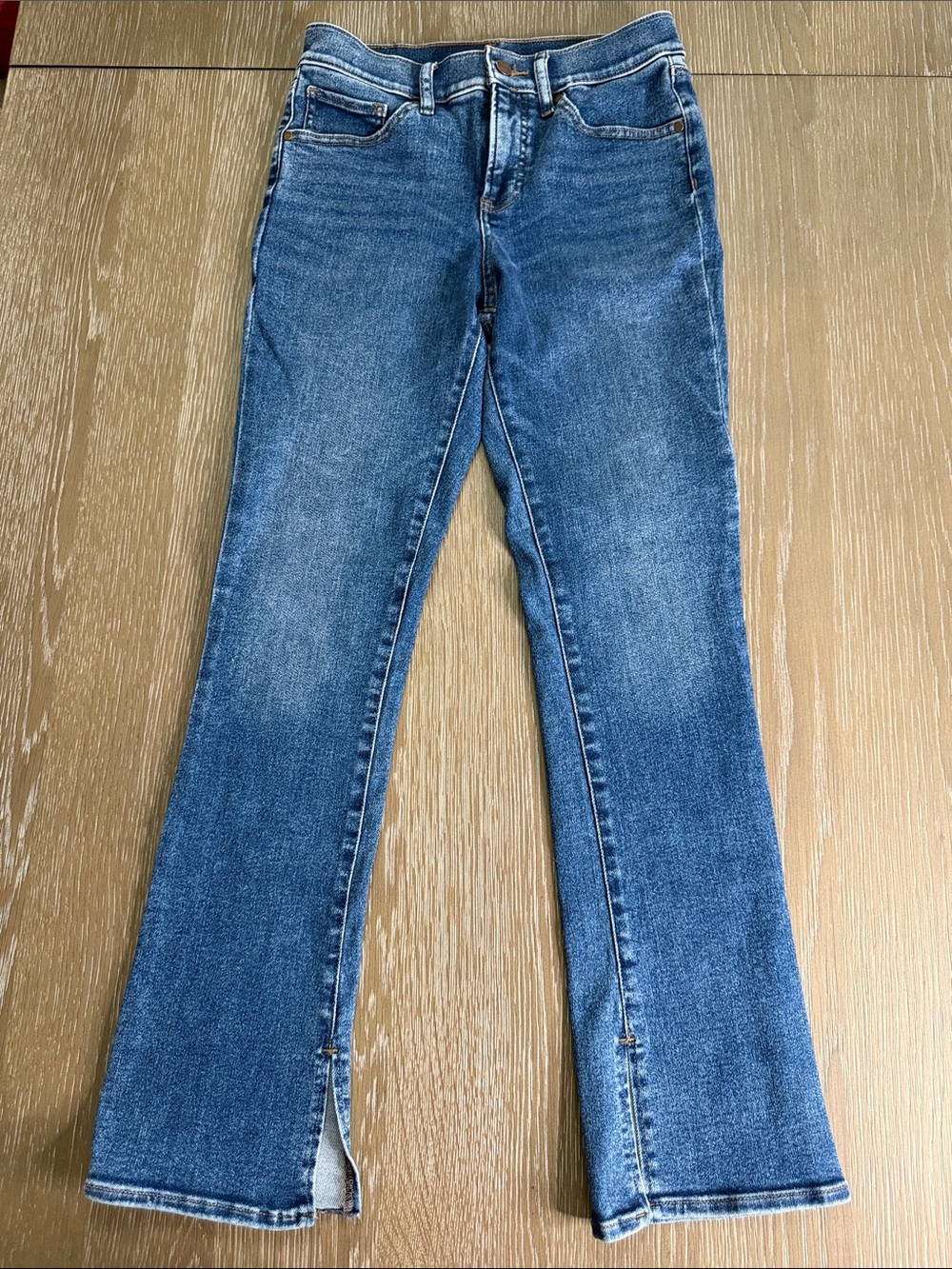 Like new Express skyscraper midrise Classic Blue Women's Bootcut Jeans